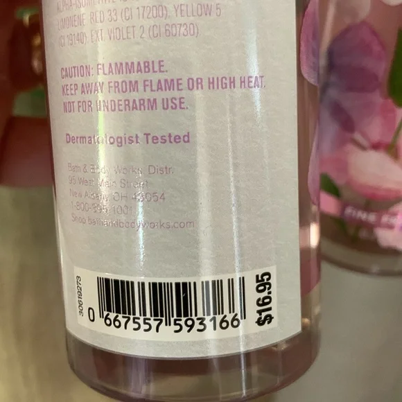 Bath & Body Works Sweet Pea Mist Qty 2 - Picture 3 of 3